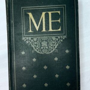 Vintage Vintage Open Title Page in Cream and Black